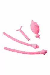 Вакуумная помпа для груди TOYFA с двумя чашечками - розовый