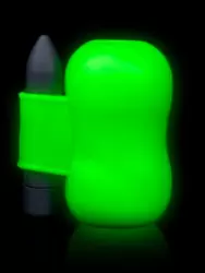 Компактный мастурбатор Shots toys Ouch!, с вибропулей, люминисцентный 