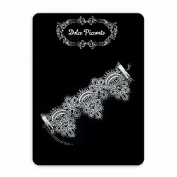 Белый кружевной браслет ручной работы Dolce Piccante Delicati pizzi - S/M