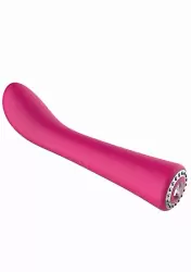 Гибкий вибратор Glimmer, 20,5 см, 10 режимов, силикон, розовый