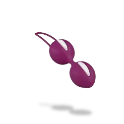 Вагинальные шарики Smartballs Duo с шариком внутри - фиолетовый