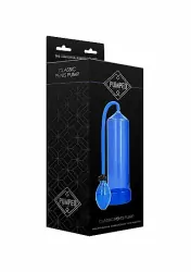 Ручная вакуумная помпа для мужчин с насосом в виде груши Classic Penis Pump голубая