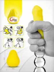 Gvibe Gegg Yellow - яйцо-мастурбатор, 6.5х5 см.