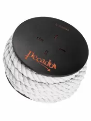 Веревка для фиксации Pecado BDSM, на катушке, хлопок, 5 м, белая