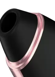 Вакуумно-волновой стимулятор клитора Satisfyer Love Triangle, управление через приложение, 9 см, черный