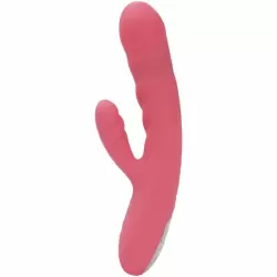 Мощный вибратор-кролик с функцией пенетрации Avery Strawberry Pink