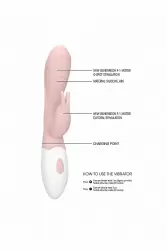 Перезаряжаемый вибратор кролик Juicy (розовый)