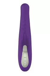 Перезаряжаемый вибромассажер Ovo J3 с клиторальным стимулятором - фиолетовый
