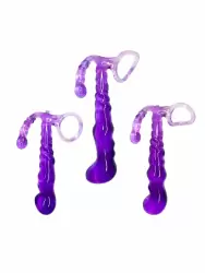 Фиолетовый набор анальных стимуляторов. OnOna