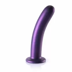 Гладкий фаллоимитатор Shots toys Smooth G-Spot, 17 см, силикон, фиолетовый
