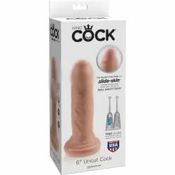 Фаллоимитатор King Cock 6 Uncut Cock