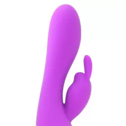 Вибромассажер Petite Rabbit со стимулятором клитора в форме кролика – фиолетовый