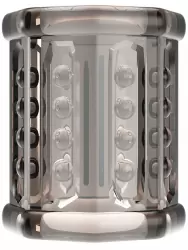 Эрекционное кольцо-насадка Baile Pretty Love, ребристое, ТПР, 5.5 см