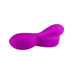 Перезаряжаемый вибратор Philip с клиторальным стимулятором-лепестком – пурпурный