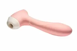 Вакуумный бесконтактный стимулятор клитора и вибратор Halo, цвет розовый