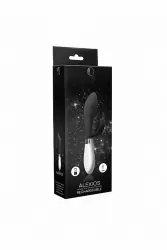 Мощный вибратор-кролик Shots toys Alexios, 21 см, 10 режимов, силикон, черный с белым