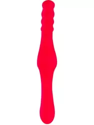 Двойной фаллоимитатор Fun Factory New Wave, гибкий, со стимуляцией клитора, розовый