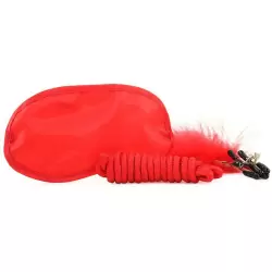 Набор для интимных удовольствий Lovers Bondage Kit - красный