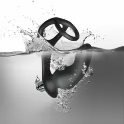 Эрекционное кольцо с анальной пробкой Rocks Off RO-Zen Pro Черный