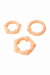 Набор эрекционных колец TOYFA - телесный