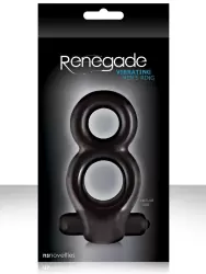 Эрекционное вибро-кольцо Renegade - Black
