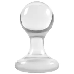 Анальная пробка Luna Balls средняя – прозрачная