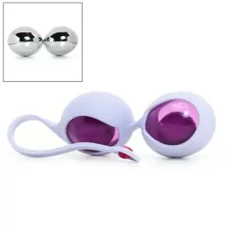 Набор вагинальных шариков Ovo L1 с держателем – виноградный