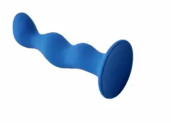 Анальная пробка Terra синего цвета