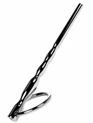 Уретральный плаг с кольцом на основании TOYFA Metal Елочка – серебристый