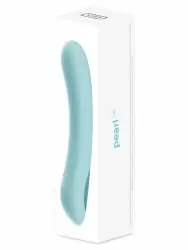 Интерактивный вибратор Kiiroo Pearl2+, управление через приложение, 20 см, бирюзовый