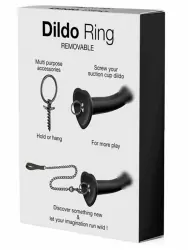 Кольцо-аксессуар Strap-On-Me Dildo Ring для фаллоимитатора, 3 шт, черный