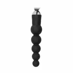 Анальный стимулятор из силикона Black Whip with Curved Silicone Dildo - Black