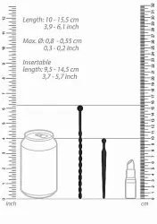 Набор из двух уретральных стимуляторов (струн) Beginners Silicone Plug Set