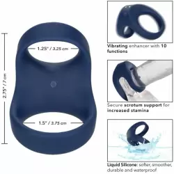 Перезаряжаемое эрекционное виброкольцо Viceroy Rechargeable Max Dual Ring