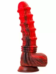 Необычный вибратор TOYFA Monster Tops, 27 см, 10 режимов, силикон