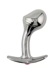 Изогнутая алюминиевая анальная пробка для ношения Small