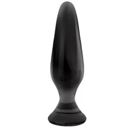 Анальная пробка из стекла Crystal Spires – черная