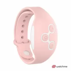 Ребристое виброяйцо Dream Love WEARWATCH EGG WIRELESS TECHNOLOGY WATCHME FUCHSIA / SOFT PINK, с пультом Д/У, 8,5 см, 7 режимов, силикон