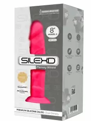 Реалистичный фаллоимитатор SILEXD Model 2, 19,7 см, силикон, розовый