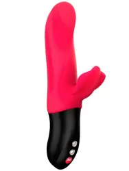 Пульсирующий вибратор-кролик Fun Factory Bi Stronic Fusion 21,5 см, с функцией толчков, красный