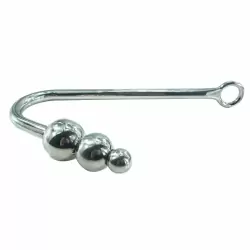 Анальный крюк для подвеса large из металла Kanikule metal - серебристый	    