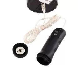 Мастурбатор попка в колбе Pink Butt с вибрацией и проводным пультом – телесный