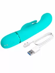 Вибратор-кролик Baile Scocco, гибкая головка, 10 режимов