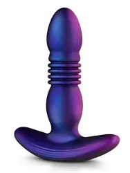 Анальная вибропробка EDC Supernova, 13, 8 см, с поступательными движениями, силикон, фиолетовый 