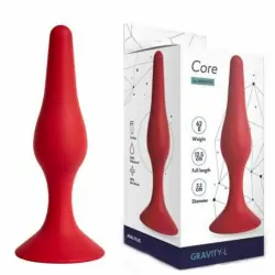 Анальная пробка Gravity бордовая, размер L