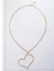Цепочка с подвеской-сердцем Ann Devine - Sweet Heart Pendant Necklace – золотой