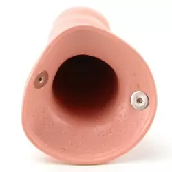 Фаллопротез Strappy Cock Extensions 5 Curved на резинке – телесный