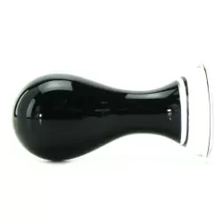 Анальный стимулятор Crystal Pops Large из стекла – черный