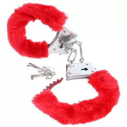 Наручники Beginner's Furry Cuffs – красные