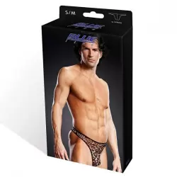 Мужские сетчатые G-стринги BlueLine леопардовые – S/M